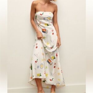 For Love & Lemons strapless maxi dress